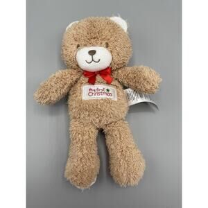 Little Me My First Christmas Teddy Bear Plush 9 Inch Stuffed Animal Lovey